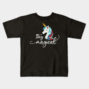 Christmas Unicorn: Stay Magical Kids T-Shirt